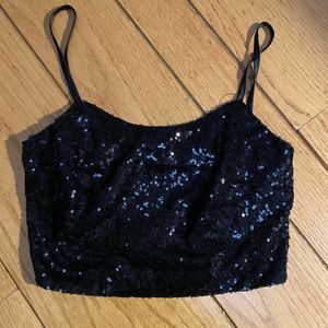 Millau Sequin black top